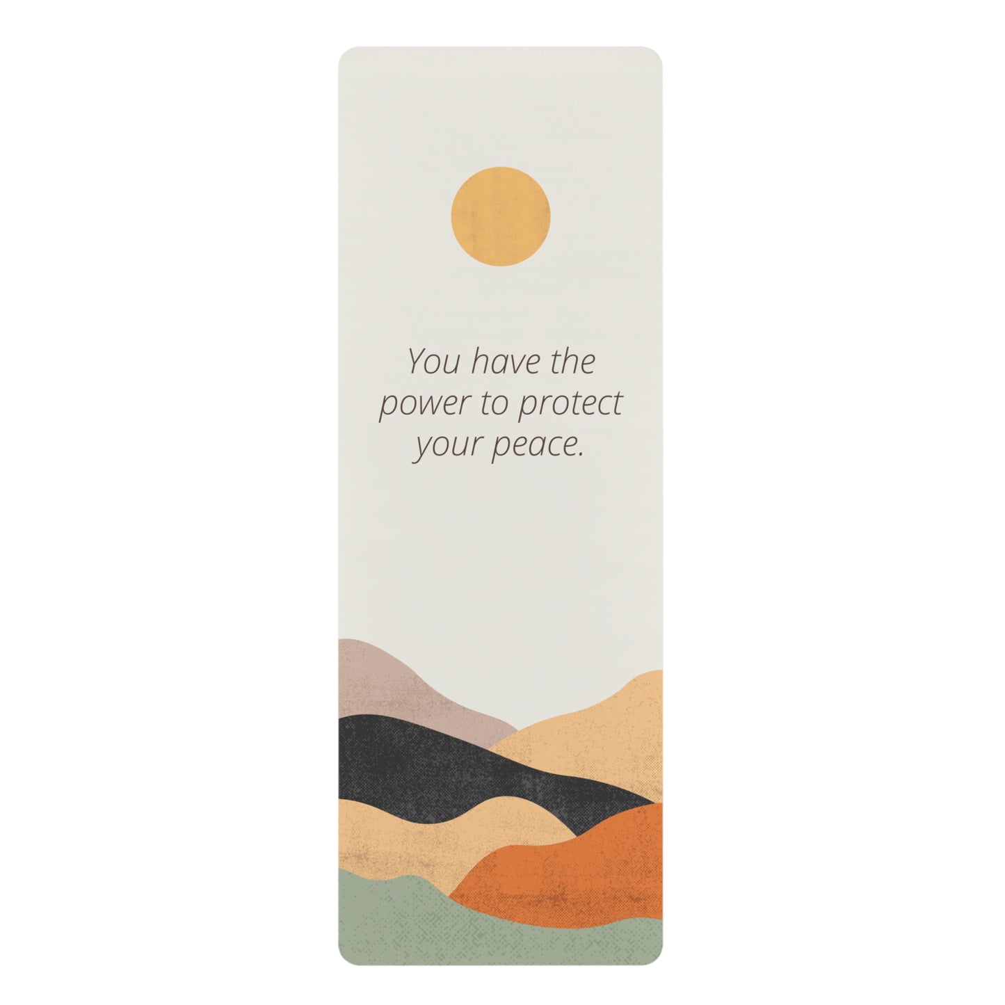 Protect Your Peace Rubber Yoga Mat