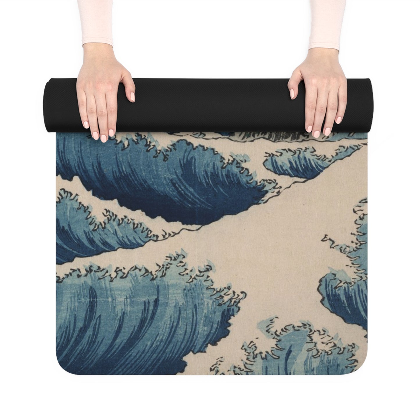 Waves Rubber Yoga Mat