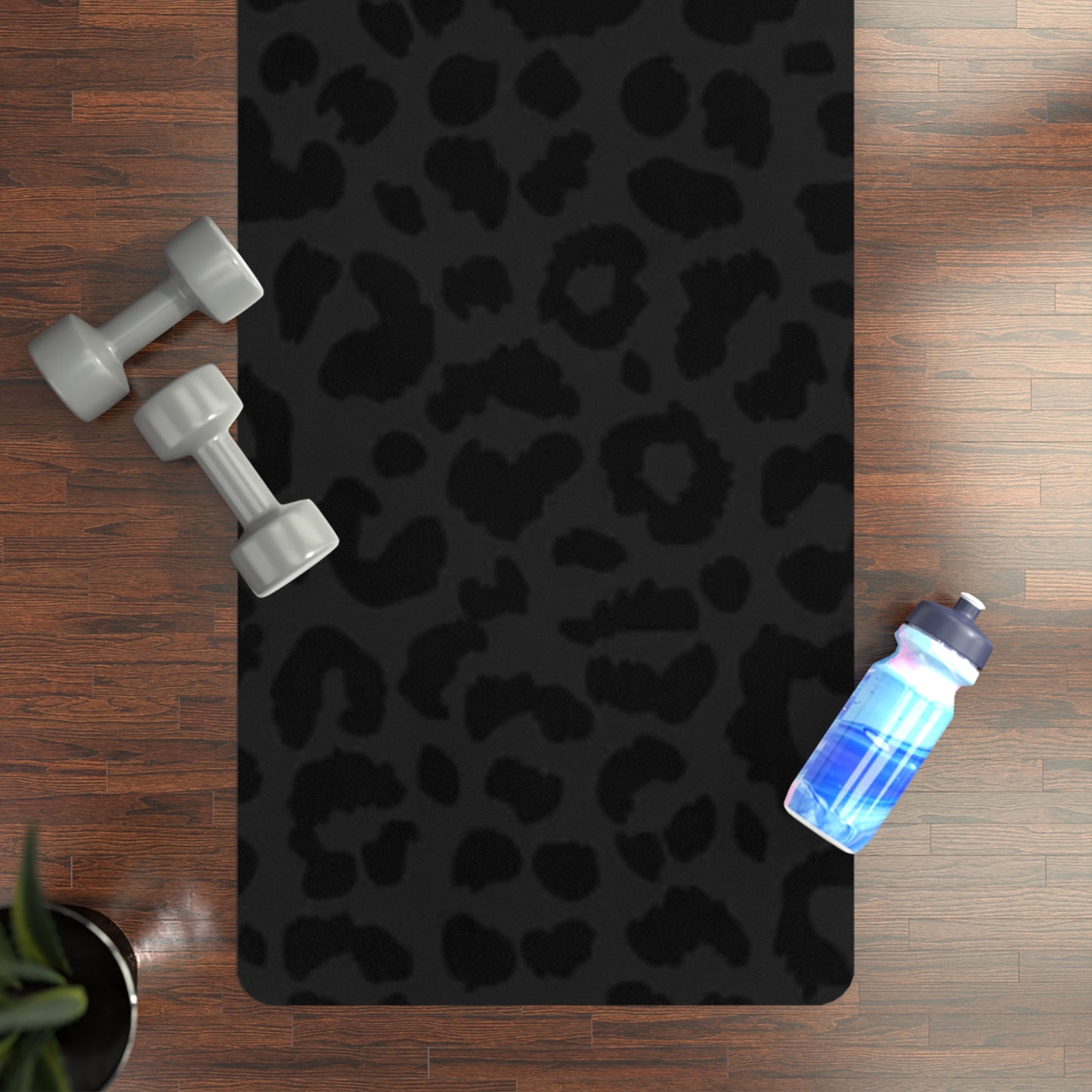Black Cheetah Yoga Mat