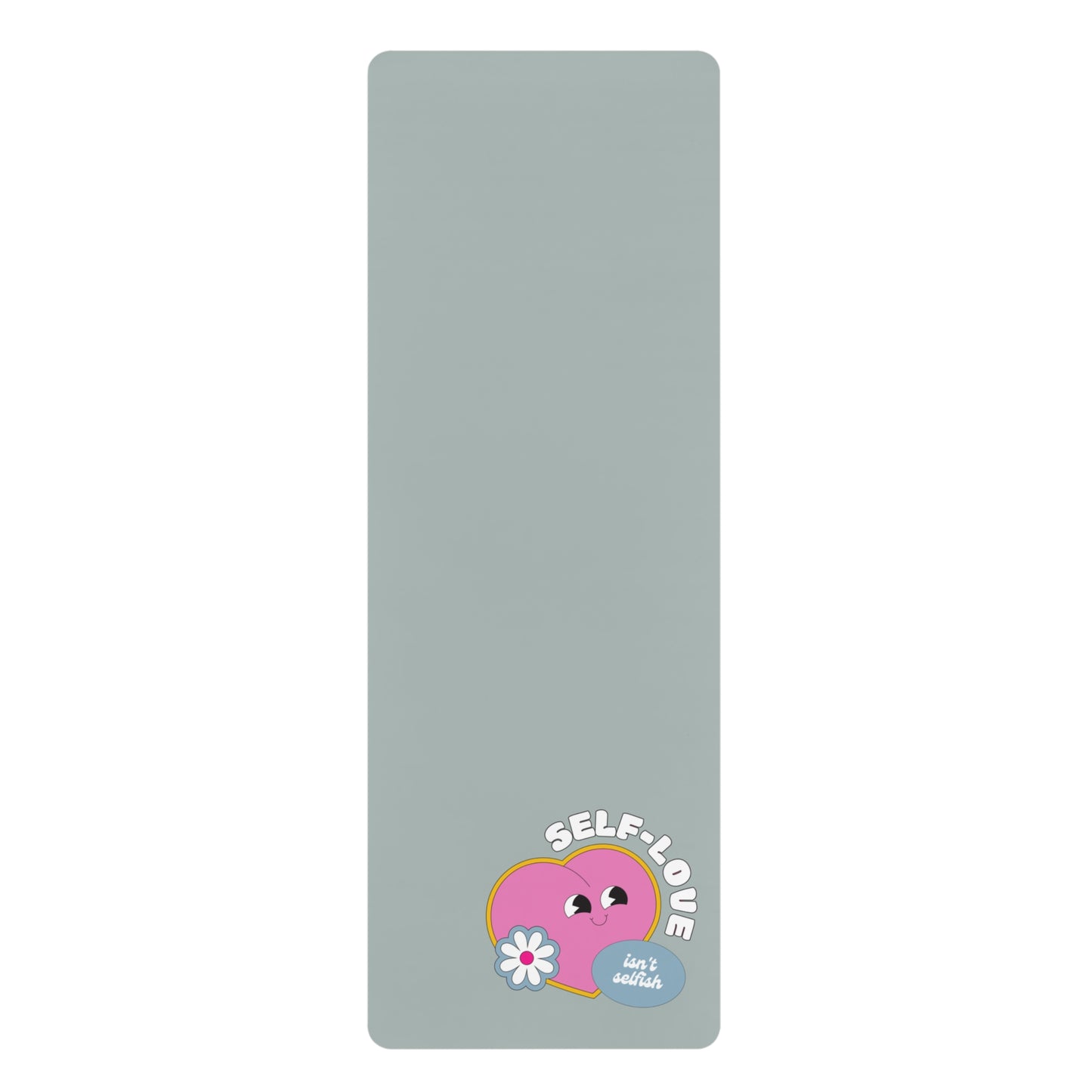 Blue Self Love Yoga Mat