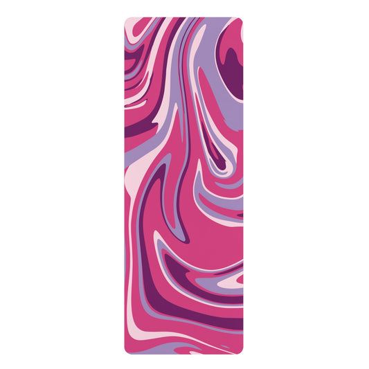 Pink Drip Rubber Yoga Mat